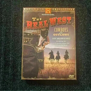 VGT DVD: The Real West: Cowboys & Outlaws (History Channel DVD) 4-Disc Set